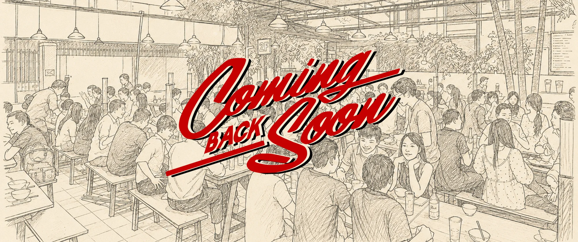 Pub Scene Illustration